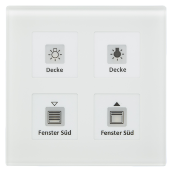 KNX RF+ Glass Push-button Plus | 10 A
