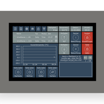 Touchpanel VisuControl 10"/25,6 cm | Remote access