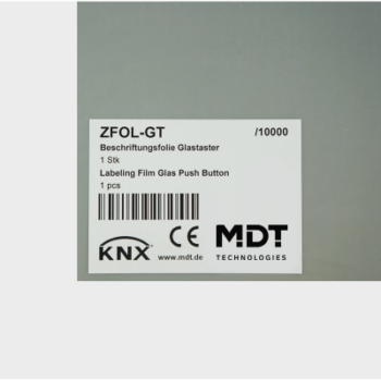 MDT Labelling foil for Glass Push Button Plus