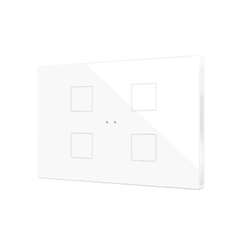 Flat XL X4/X6/X8/X10 | Glass capacitive push button - ZVIFXLX4GW