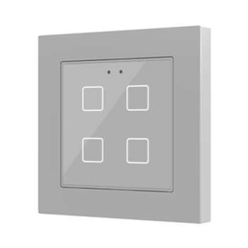 Flat 55 X1/X2/X4 v2 | Glass capacitive push button 55x55 (ZS55 frame not included) - ZVIF55X4V2S