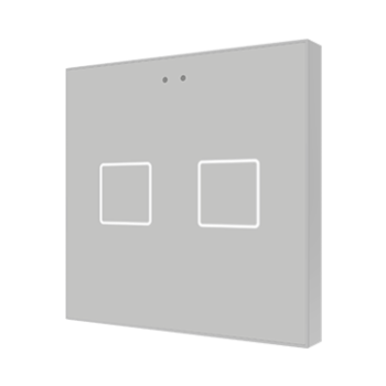 Flat 1/2/4/6 v2 | Glass capacitive push button with temperature probe - ZVIF2V2S