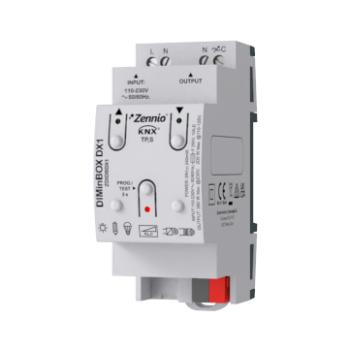 DIMinBOX DX1 | Universal dimmer actuator for DIN rail mounting - 1 channel x 350W