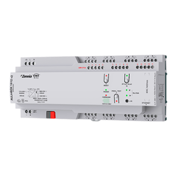 ALLinBOX 1612 v2 | Multifunction device with KNX power supply, KNX-IP Interface, 16 outputs/12 inputs and logic module