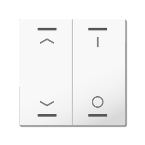 MDT Rocker for the KNX Push Button Light 55 | Neutral/blinds/switch - BE-TAL55W202.C1