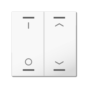 MDT Rocker for the KNX Push Button Light 55 | Neutral/blinds/switch - BE-TAL55W202.D1