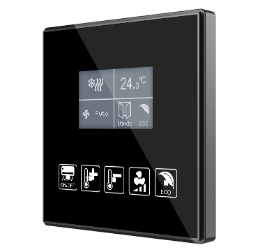 Capacitive touch panel 5 buttons & graphical display with thermostat