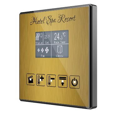 Capacitive touch panel 5 buttons & graphical display with thermostat