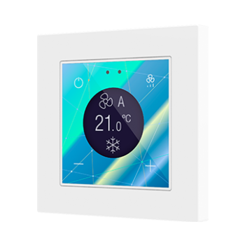Flat 55 Display v2 | Glass capacitive switch with display (ZS55 frame not included)