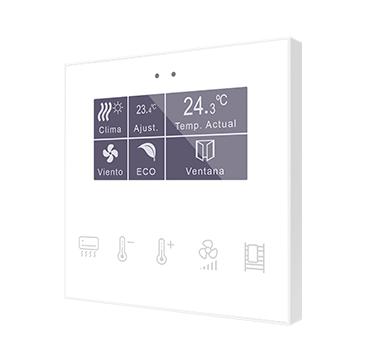 Flat Display v2 | Capacitive switch with display and humidity sensor