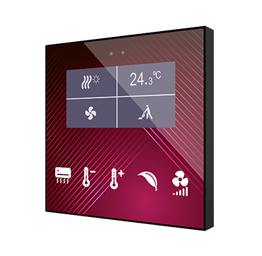 Flat Display v2 | Capacitive switch with display and humidity sensor