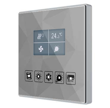 Capacitive touch panel 5 buttons & graphical display with thermostat