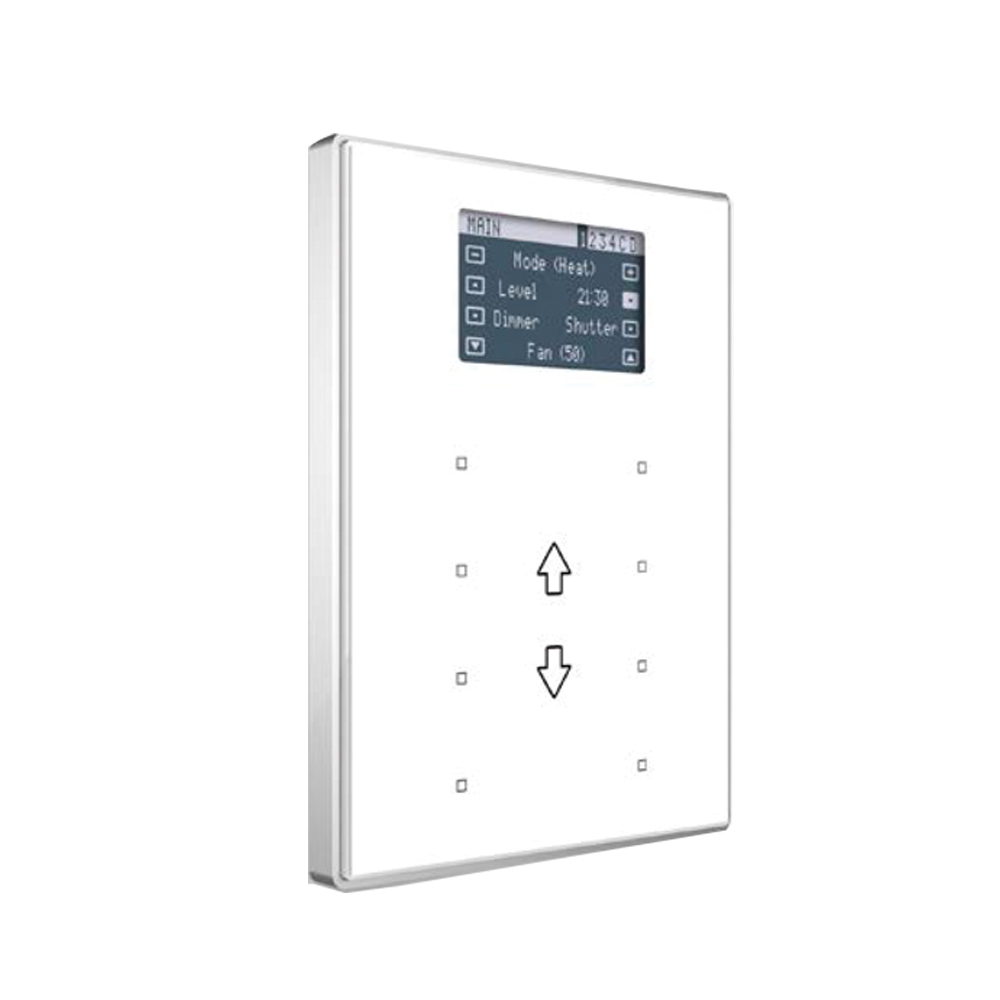 Capacitive touch panel with 8 buttons and display - ZVI-TMDV-AW