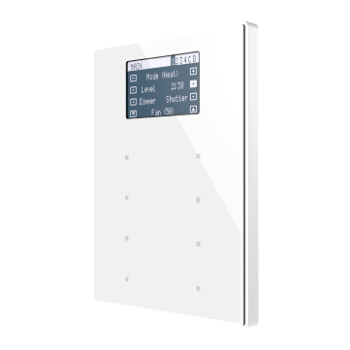 Capacitive touch panel with 8 buttons and display - ZVI-TMDV-PW