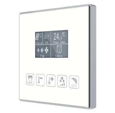 Capacitive touch panel 5 buttons & graphical display with thermostat