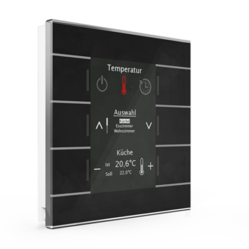 Glass Central Operation Unit Smart | Status color Display / Temperature controller and temperature sensor