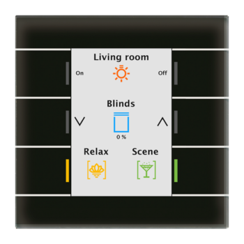 Glass Push-button II Smart | Series .02 - Color Display / Digital Labeling / Slap