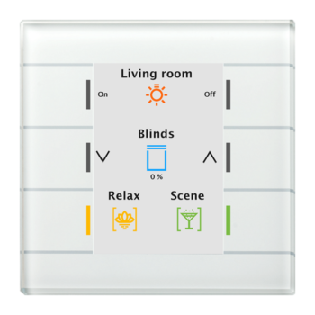 Glass Push-button II Smart | Series .02 - Color Display / Digital Labeling / Slap