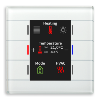 Glass Push-button II Smart | Series .02 - Color Display / Digital Labeling / Slap