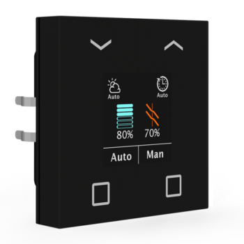 Shutter Push-button Smart 55 | Colour Display / Digital labeling / integrated timer / 4 Folds