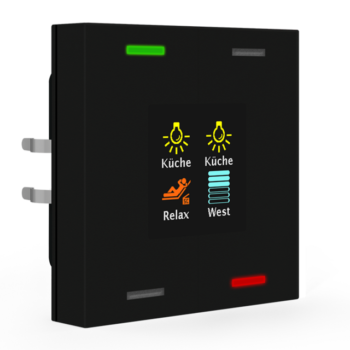 Push-button Smart 55 | Color display - RGBW status LEDs