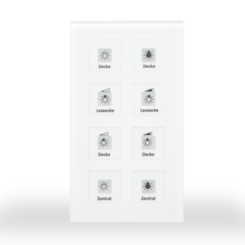 KNX RF+ Glass Push-button Plus | 10 A