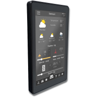 “K2” | Touch panel server 5.5" with unlimited clients / Temperature and humidity sensors / Doorcom