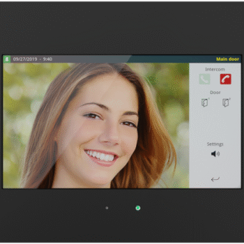 IDDERO HC3-KNX - 7” capacitive touch panel with IP connectivity and door phone function Classic Black